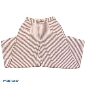 Beachlunchlounge wide leg crop pants-55% linen